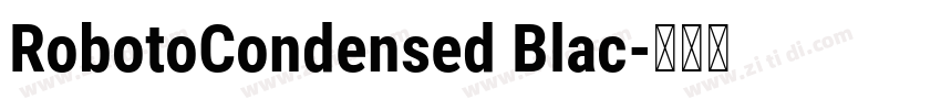 RobotoCondensed Blac字体转换